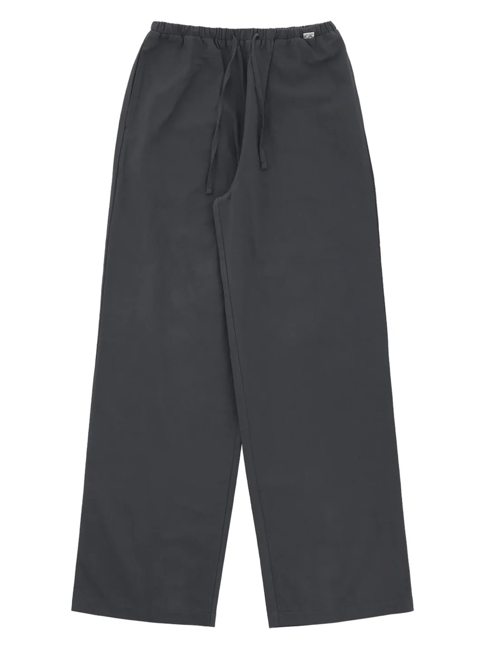 Deliccent Korean Charcoal Cotton Wide Leg Pull On Pants XS/S Minimalist Casual
